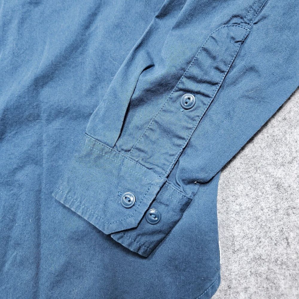 Caterpillar CAT Shirt Adult Large Blue Button Up Caterpillar Men - Picture 6 of 8